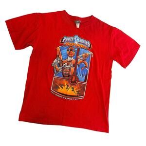 Vintage Boys 2003 Power Rangers Ninja Storm T Shirt Sz 14/16